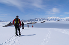 氷原の上を歩き、非日常体験を手軽に体験することが出来る